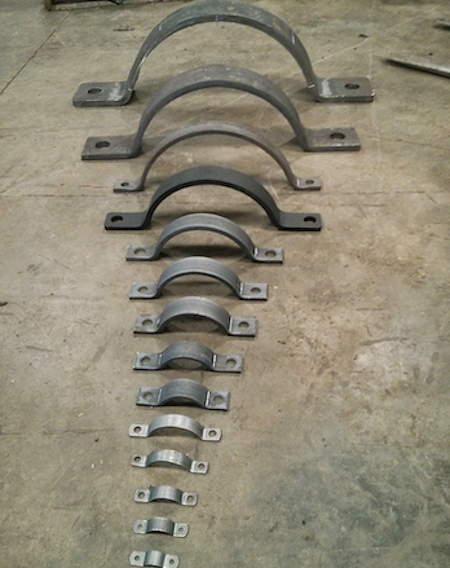 Anvil pipe clamps made here
